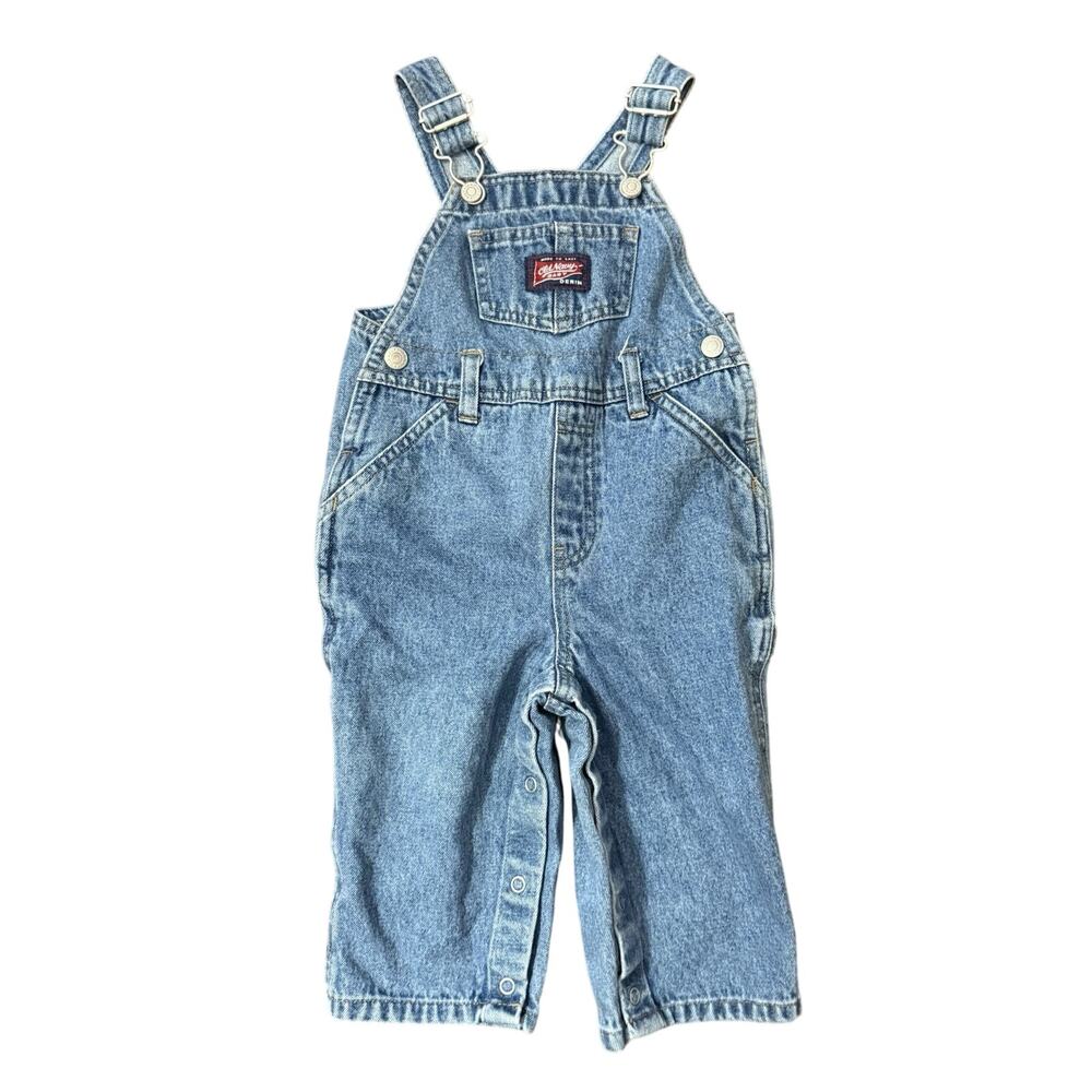 Old Navy Baby Denim Overalls Size 12-18 Months